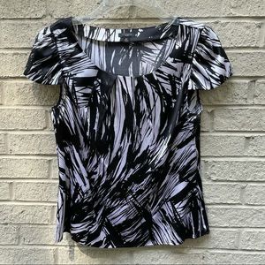 Women’s Ann Taylor Petite Abstract Silk Blouse